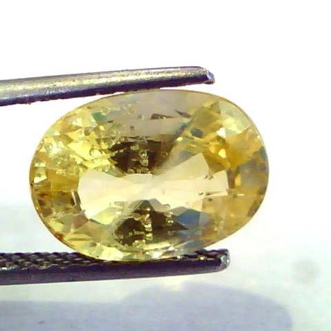 5.99 Ct Unheated Untreated Natural Ceylon Yellow Sapphire/Pukhraj