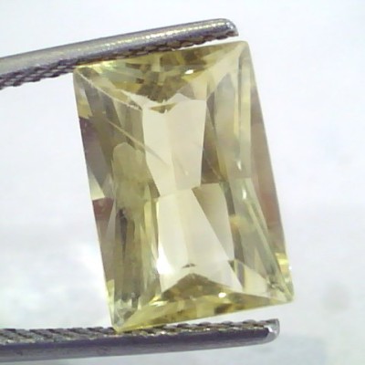5.96 Ct GII Certified Unheated Untreated Natural Ceylon Yellow Sapphire