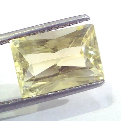 5.96 Ct GII Certified Unheated Untreated Natural Ceylon Yellow Sapphire