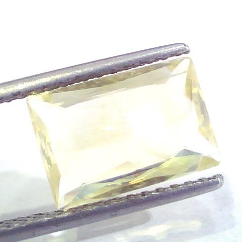 5.96 Ct GII Certified Unheated Untreated Natural Ceylon Yellow Sapphire