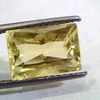 5.96 Ct GII Certified Unheated Untreated Natural Ceylon Yellow Sapphire