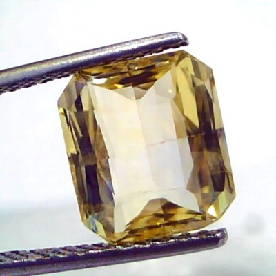 5.99 Ct IGI Certified Unheated Untreated Natural Ceylon Yellow Sapphire AAA