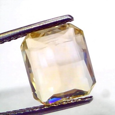 5.99 Ct IGI Certified Unheated Untreated Natural Ceylon Yellow Sapphire AAA
