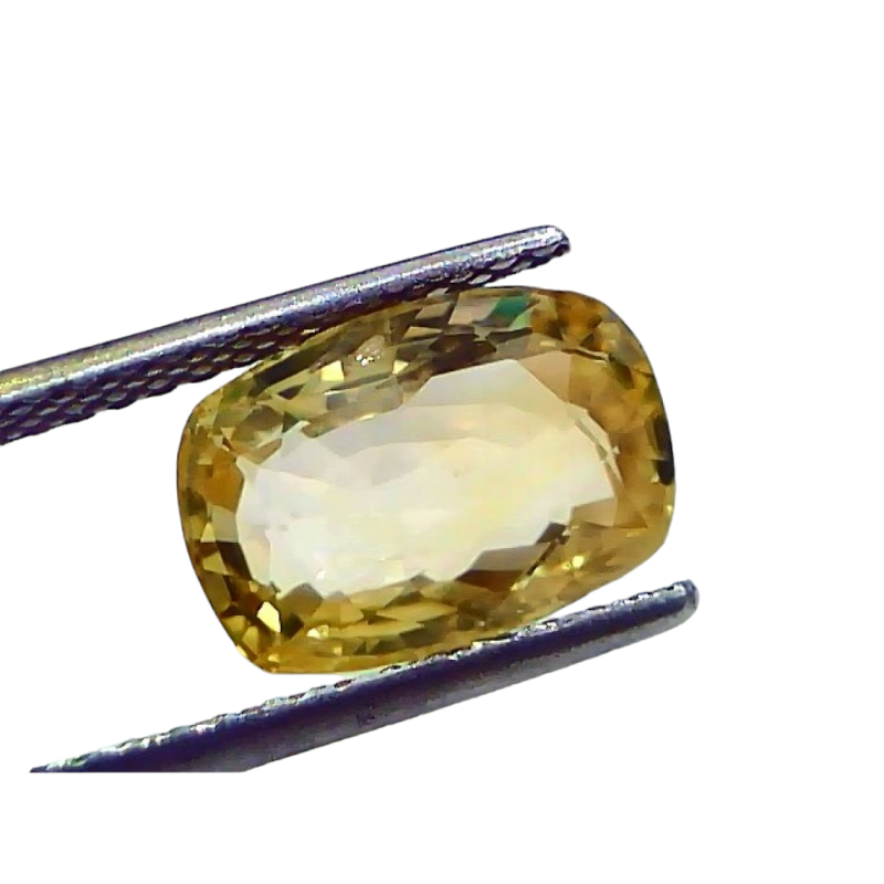 6.00 Ct IGI Certified Unheated Untreated Natural Ceylon Yellow Sapphire 6.00 Ct IGI Certified Unheated Untreated Natural Ceylon Yellow Sapphire