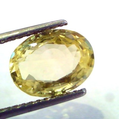 6.06 Ct Unheated Untreated Natural Ceylon Yellow Sapphire/Pukhraj AA