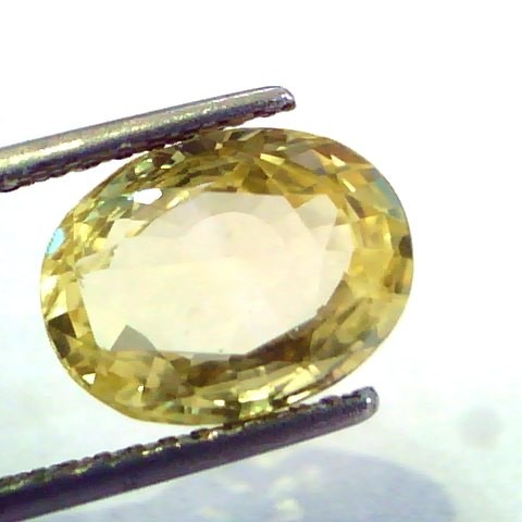 6.06 Ct Unheated Untreated Natural Ceylon Yellow Sapphire/Pukhraj AA