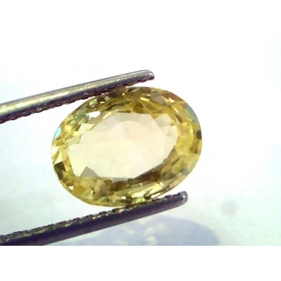 6.06 Ct Unheated Untreated Natural Ceylon Yellow Sapphire/Pukhraj AA