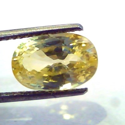 5.92 Ct Unheated Untreated Natural Ceylon Yellow Sapphire/Pukhraj AA