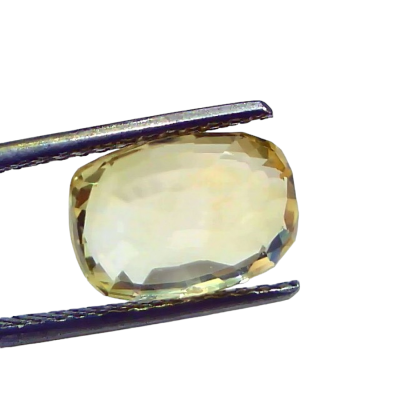 6.00 Ct IGI Certified Unheated Untreated Natural Ceylon Yellow Sapphire 6.00 Ct IGI Certified Unheated Untreated Natural Ceylon Yellow Sapphire