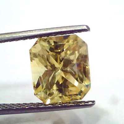 6.01 Ct IGI Certified Unheated Untreated Natural Ceylon Yellow Sapphire