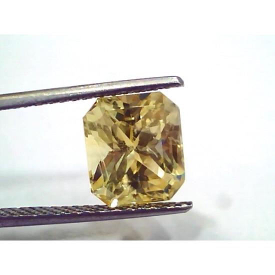 6.01 Ct IGI Certified Unheated Untreated Natural Ceylon Yellow Sapphire