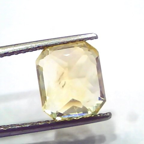 6.01 Ct IGI Certified Unheated Untreated Natural Ceylon Yellow Sapphire