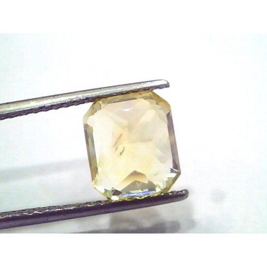 6.01 Ct IGI Certified Unheated Untreated Natural Ceylon Yellow Sapphire