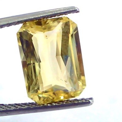 6.06 Ct IGI Certified Unheated Untreated Natural Ceylon Yellow Sapphire