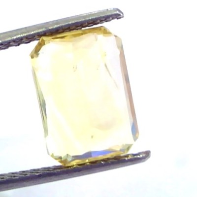 6.06 Ct IGI Certified Unheated Untreated Natural Ceylon Yellow Sapphire