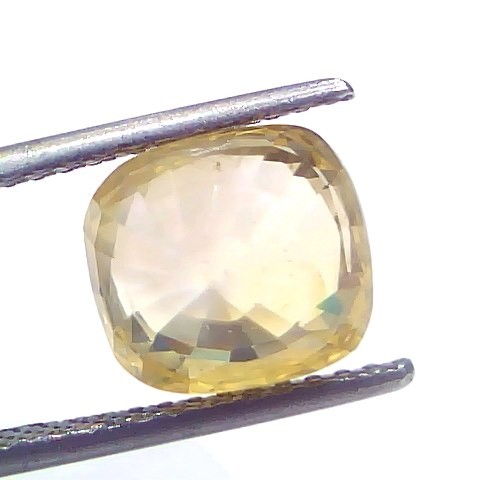 6.08 Ct IGI Certified Unheated Untreated Natural Ceylon Yellow Sapphire