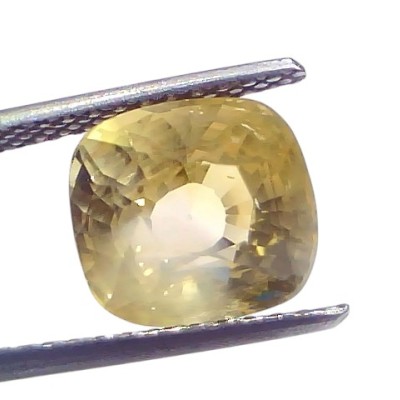 6.08 Ct IGI Certified Unheated Untreated Natural Ceylon Yellow Sapphire 6.08 Ct IGI Certified Unheated Untreated Natural Ceylon Yellow Sapphire