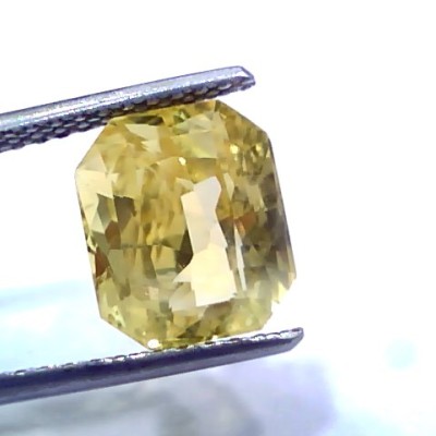 6.09 Ct IGI Certified Unheated Untreated Natural Ceylon Yellow Sapphire