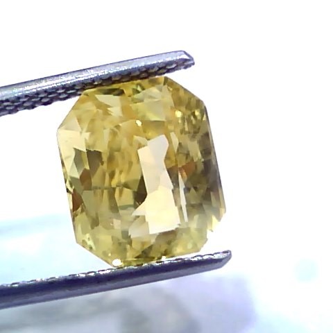 6.09 Ct IGI Certified Unheated Untreated Natural Ceylon Yellow Sapphire