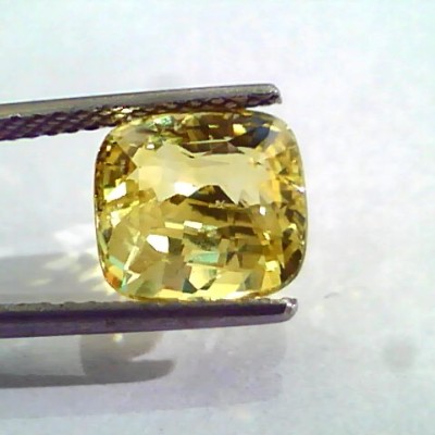 6.11 Ct Unheated Untreated Natural Ceylon Yellow Sapphire Gemstone