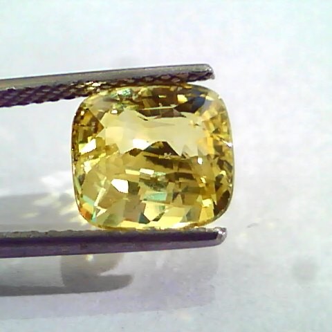 6.11 Ct Unheated Untreated Natural Ceylon Yellow Sapphire Gemstone
