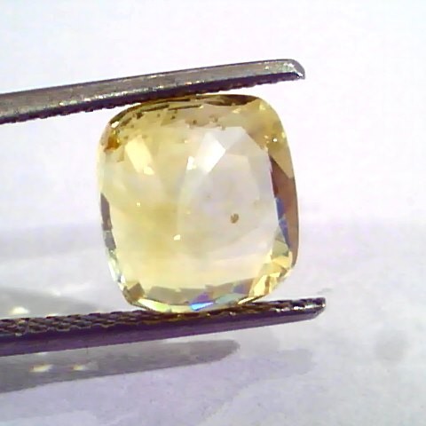 6.11 Ct Unheated Untreated Natural Ceylon Yellow Sapphire Gemstone