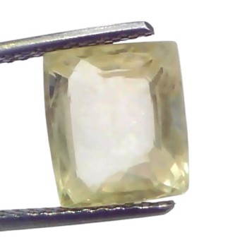 6.15 Ct GII Certified Unheated Untreated Natural Ceylon Yellow Sapphire 6.15 Ct GII Certified Unheated Untreated Natural Ceylon Yellow Sapphire
