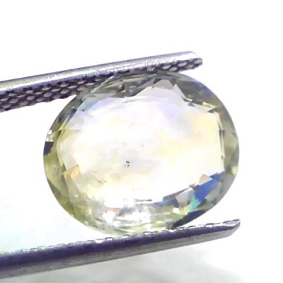 6.27 Ct Certified Unheated Natural Ceylon Yellow Blue Pitambari Sapphire