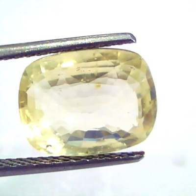 6.22 Ct IGI Certified Unheated Untreated Natural Ceylon Yellow Sapphire