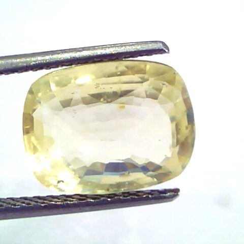 6.22 Ct IGI Certified Unheated Untreated Natural Ceylon Yellow Sapphire