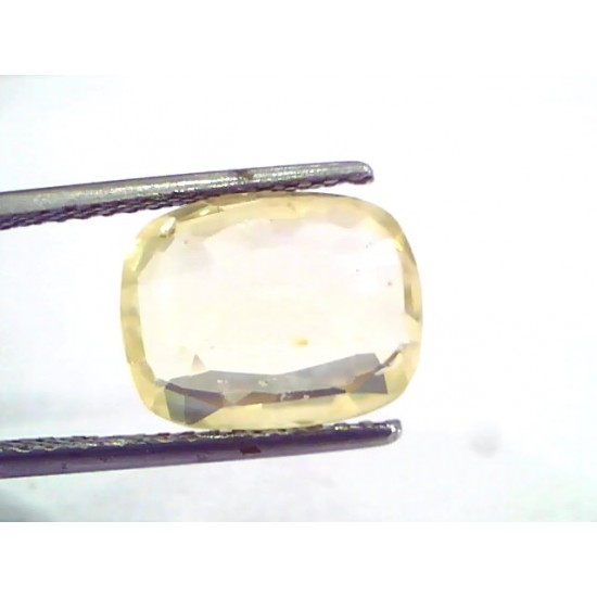 6.22 Ct IGI Certified Unheated Untreated Natural Ceylon Yellow Sapphire