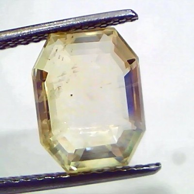 6.31 Ct IGI Certified Unheated Untreated Natural Ceylon Yellow Sapphire