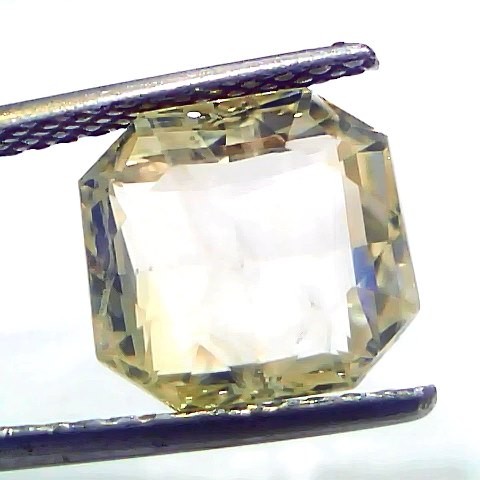 6.50 Ct GII Certified Unheated Untreated Natural Ceylon Yellow Sapphire