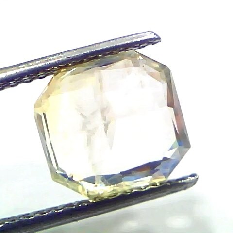 6.50 Ct GII Certified Unheated Untreated Natural Ceylon Yellow Sapphire