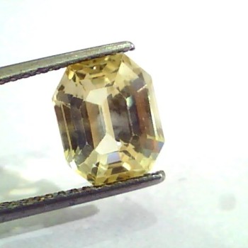 6.57 Ct Unheated Untreated Natural Ceylon Yellow Sapphire Gemstone