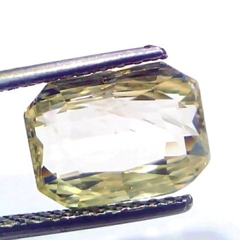 6.56 Ct GII Certified Unheated Untreated Natural Ceylon Yellow Sapphire