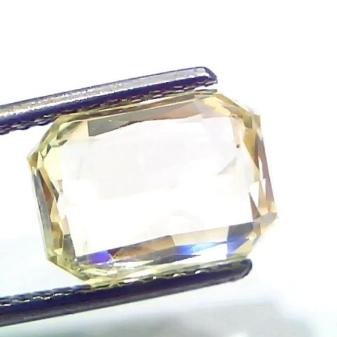 6.56 Ct GII Certified Unheated Untreated Natural Ceylon Yellow Sapphire