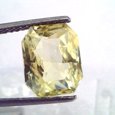 6.71 Ct IGI Certified Unheated Untreated Natural Ceylon Yellow Sapphire