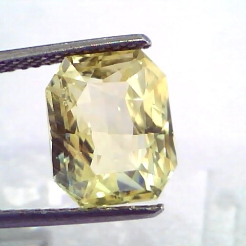 6.71 Ct IGI Certified Unheated Untreated Natural Ceylon Yellow Sapphire
