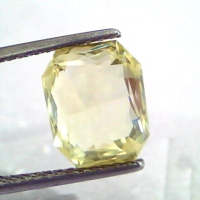 6.71 Ct IGI Certified Unheated Untreated Natural Ceylon Yellow Sapphire
