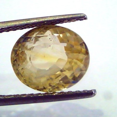 6.83 Ct Unheated Untreated Natural Ceylon Yellow Sapphire Pukhraj