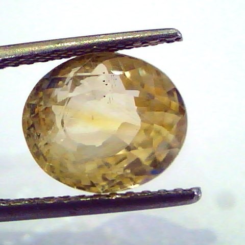6.83 Ct Unheated Untreated Natural Ceylon Yellow Sapphire Pukhraj