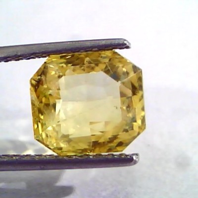 6.77 Ct IGI Certified Unheated Untreated Natural Ceylon Yellow Sapphire