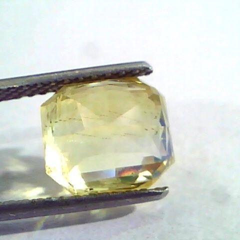 6.77 Ct IGI Certified Unheated Untreated Natural Ceylon Yellow Sapphire