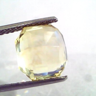 6.81 Ct IGI Certified Unheated Untreated Natural Ceylon Yellow Sapphire