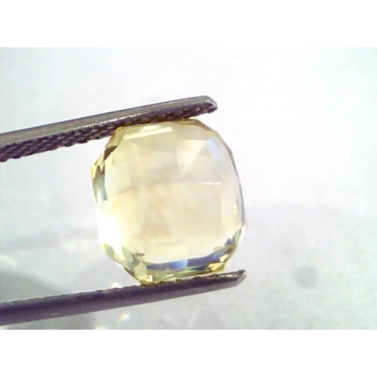 6.81 Ct IGI Certified Unheated Untreated Natural Ceylon Yellow Sapphire