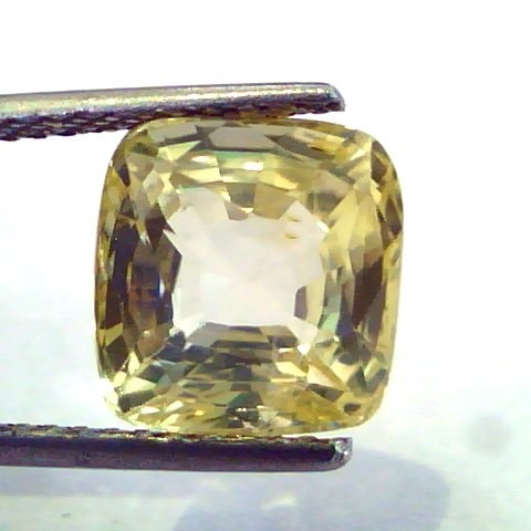 6.98 Ct Unheated Untreated Natural Ceylon Yellow Sapphire/Pukhraj AA