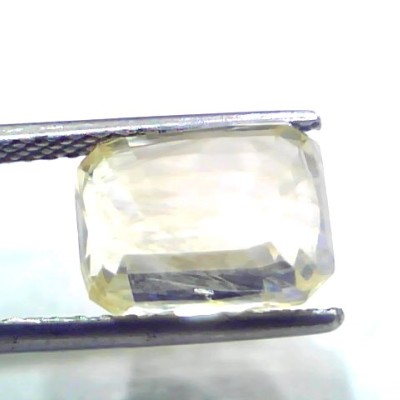 7.07 Ct Certified Unheated Untreated Natural Ceylon Yellow Sapphire