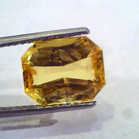 7.05 Ct Unheated Untreated Natural Ceylon Yellow Sapphire Gems AAA