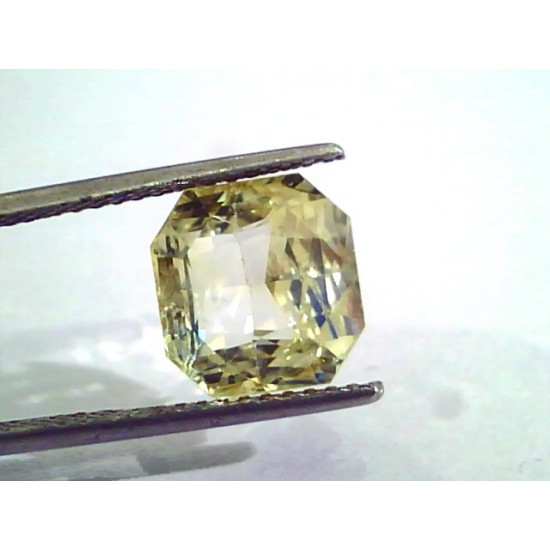 7.10 Ct Unheated Untreated Natural Ceylon Yellow Sapphire Gemstone